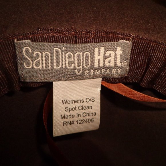 FIRM NWT SAN DIEGO HAT COMPANY NICOLE WOOL RANCHER CHESTNUT main image 7